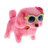 Maxbell Pink Walking Barking Tail Wagging Puppy Dog Electronic Toy wi/ Hat&Glasses