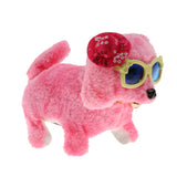 Maxbell Pink Walking Barking Tail Wagging Puppy Dog Electronic Toy wi/ Hat&Glasses