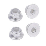 Maxbell For RC HSP 122049 Aluminum Nylon Nut Silver For 1:10 Upgrade Parts 4 PCS