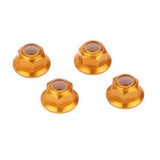 Maxbell For RC HSP 122049 Aluminum Nylon Nut Gold 1:10 Upgrade Parts Pack of 4