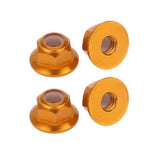 Maxbell For RC HSP 122049 Aluminum Nylon Nut Gold 1:10 Upgrade Parts Pack of 4