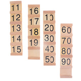 Maxbell Insert Wood Board Counting Number Pieces Maths Preschool Children Educational Toy