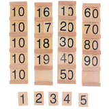 Maxbell Insert Wood Board Counting Number Pieces Maths Preschool Children Educational Toy