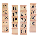 Maxbell Insert Wood Board Counting Number Pieces Maths Preschool Children Educational Toy