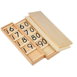 Maxbell Insert Wood Board Counting Number Pieces Maths Preschool Children Educational Toy