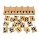 Maxbell Insert Wood Board Counting Number Pieces Maths Preschool Children Educational Toy