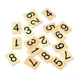 Maxbell Insert Wood Board Counting Number Pieces Maths Preschool Children Educational Toy