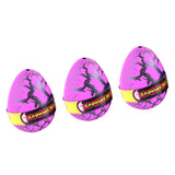 Maxbell 3 Pcs Colorful Funny Magic Dinosaur Eggs Hatching Dino Pets Hatch-Grow Children Toy