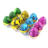 Maxbell 3 Pcs Colorful Funny Magic Dinosaur Eggs Hatching Dino Pets Hatch-Grow Children Toy