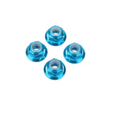 Maxbell For RC HSP 122049 Aluminum Nylon Nut Blue 1:10 Upgrade Parts Pack of 4