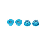 Maxbell For RC HSP 122049 Aluminum Nylon Nut Blue 1:10 Upgrade Parts Pack of 4