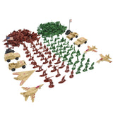 Maxbell 210 Pcs Army Toy Military Model Action Figure Gift Soldiers with Aircraft