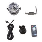 Maxbell Sound Active RGB LED Stage Light Crystal Ball Disco Xmas Club DJ Party + Remote +USB Powered DV 5V