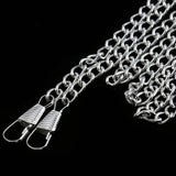 Maxbell 3 Pieces 3 Colors Skinny Bag Chain Strap Replacement for Handbag Crossbody Shoulder Bag 120cm
