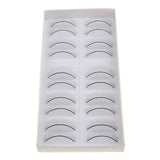 Maxbell Makeup Training Pro Silicone Mannequin Flat Head with 10Pairs Practice Lashes Kit for Eyelash Extensions