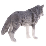 Maxbell Lifelike Nature Wild Animal Model Figurine Action Figures Kids Playset Toy Gray Wolf #2