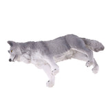 Maxbell Lifelike Nature Wild Animal Model Figurine Action Figures Kids Playset Toy Gray Wolf #2