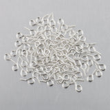 Maxbell 200Pieces Mixed Size Silver Metal Eye Pins Screws Eyelets For Jewelry Making Crafts Findings