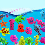 Maxbell 22Pcs Magnetic Fishing Toy Fish Model Set Bath Time Baby Kid Pretend Play Educational