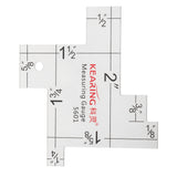Maxbell 2 Pieces 2"/6" Sewing Knitting Measuring Gauge Quilting Ruler DIY Crafting Tool