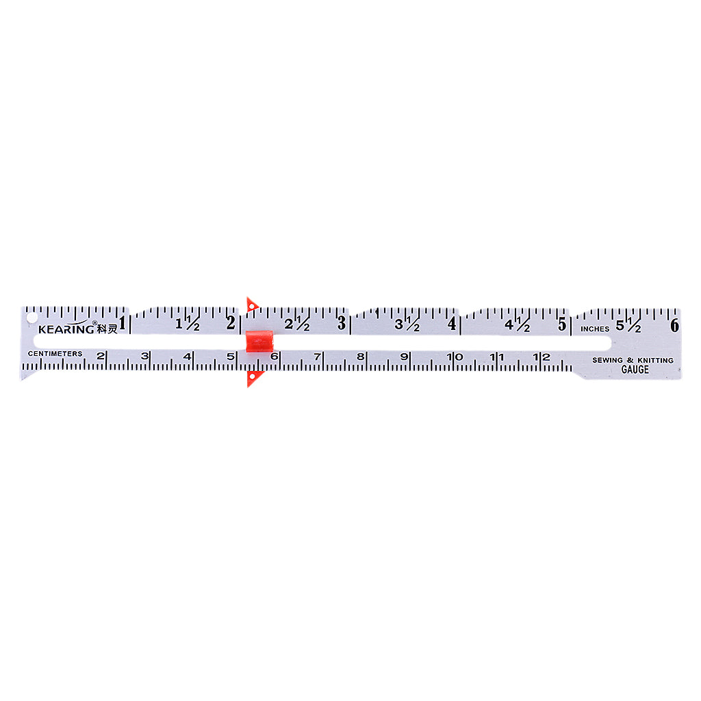 Maxbell 2 Pieces 2"/6" Sewing Knitting Measuring Gauge Quilting Ruler DIY Crafting Tool