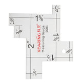 Maxbell 2 Pieces 2"/6" Sewing Knitting Measuring Gauge Quilting Ruler DIY Crafting Tool