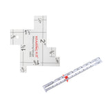 Maxbell 2 Pieces 2"/6" Sewing Knitting Measuring Gauge Quilting Ruler DIY Crafting Tool