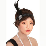 Maxbell Vintage Girls 1920s Charleston Party Flapper Headband Necklace Costume