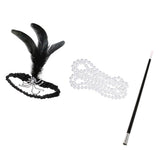 Maxbell Vintage Girls 1920s Charleston Party Flapper Headband Necklace Costume