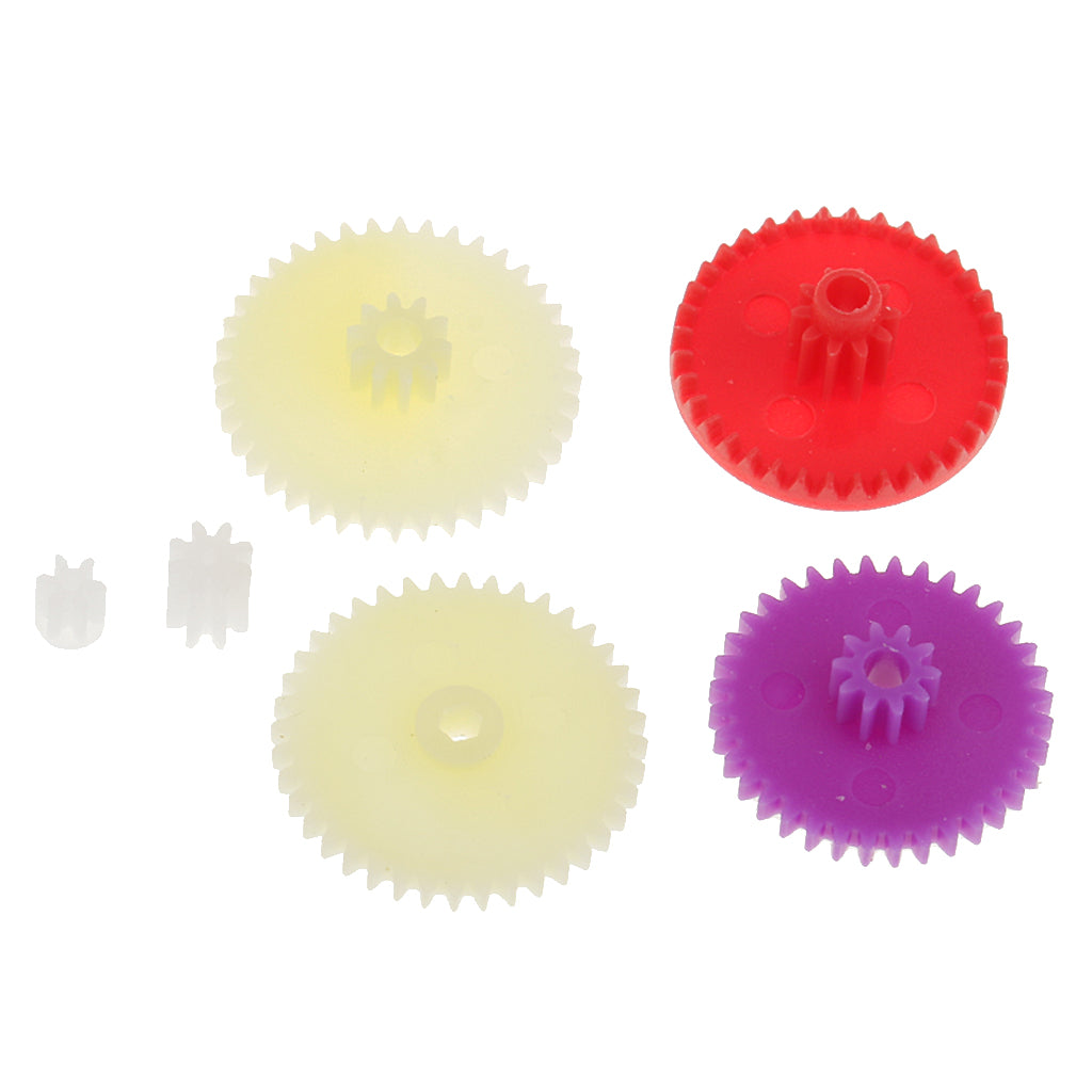 Maxbell 6 Pieces/set Plastic Crown Gears for Kids Toys RC Car Toy Models Part Repair Accessories