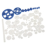 Maxbell 69 Pieces/Set Assorted Plastic Gears Worm Kits for DIY Robots RC Car Toys Models Parts