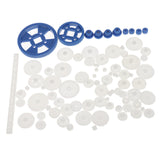 Maxbell 69 Pieces/Set Assorted Plastic Gears Worm Kits for DIY Robots RC Car Toys Models Parts