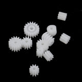 Maxbell 11 Pieces/set Plastic Gears Worm for Kids Toys RC Car Toy Models Part Repair Accessories