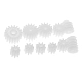 Maxbell 11 Pieces/set Plastic Gears Worm for Kids Toys RC Car Toy Models Part Repair Accessories