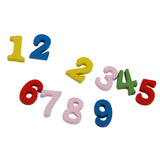 Maxbell 200 Pieces Wooden Capital Letters and Numbers Sewing Buttons Pendants DIY Crafts