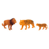 Maxbell Pack of 100 Plastic Zoo Animal Model Hippo Lion Tiger Tree Model Kid Party Bag Fillers