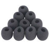 Maxbell 10 Pieces Sponge Foam Lapel Mic Windsceen Covers With 5 Pieces Metal Tie Crocodile Clips for Lavalier Microphone Parts