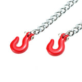 Maxbell RC Scale Tow Hooks Shakle with Trailer Chain for 1/10 RC Axial Scx10 D90 D110 TF2 Car Truck