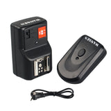 Maxbell PT-04GY 4 CH Channels Wireless Remote Flash Trigger Transmitter Set w/ 1 Receivers for Canon 580EX II Pentax AF-540 FGZ