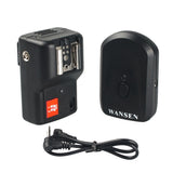 Maxbell PT-04GY 4 CH Channels Wireless Remote Flash Trigger Transmitter Set w/ 1 Receivers for Canon 580EX II Pentax AF-540 FGZ
