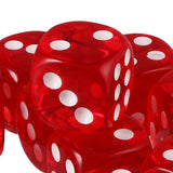 Maxbell Pack of 10 Red Six Sided D6 Dice for Playing D&D Warhammer RPG Board Game Favours