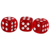Maxbell Pack of 10 Red Six Sided D6 Dice for Playing D&D Warhammer RPG Board Game Favours