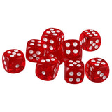 Maxbell Pack of 10 Red Six Sided D6 Dice for Playing D&D Warhammer RPG Board Game Favours