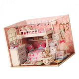 Maxbell DIY Miniature Dollhouse with Furniture Set Doll Room Kids Toy - Dream Angels