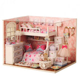 Maxbell DIY Miniature Dollhouse with Furniture Set Doll Room Kids Toy - Dream Angels