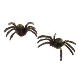 Maxbell Pack 12PCS PVC Simulated Spider Figure Fake Insect Model Childrens Toy-TypeB