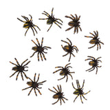 Maxbell Pack 12PCS PVC Simulated Spider Figure Fake Insect Model Childrens Toy-TypeB