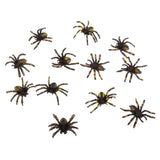 Maxbell Pack 12PCS PVC Simulated Spider Figure Fake Insect Model Childrens Toy-TypeB