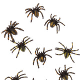 Maxbell Pack 12PCS PVC Simulated Spider Figure Fake Insect Model Childrens Toy-TypeB