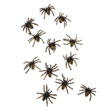 Maxbell Pack 12PCS PVC Simulated Spider Figure Fake Insect Model Childrens Toy-TypeB